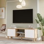 Hanah Home Soporte para TV ALS1-SW Roble y blanco